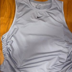 Silver Nike workout tank top